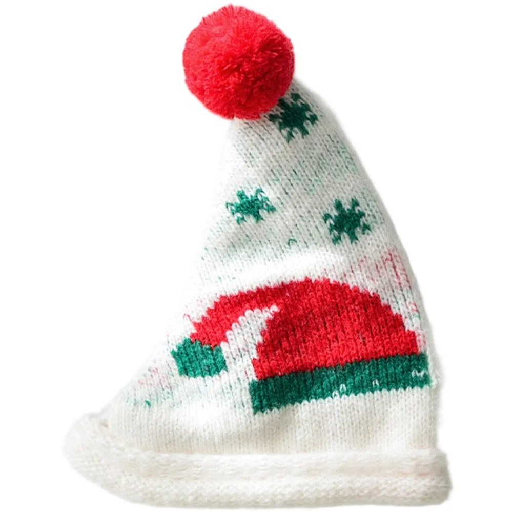 

Christmas Tree Ornament Hand Knitted from Yarn Lightweight and Suitable for Hanging on Wreaths Mantels or Presents