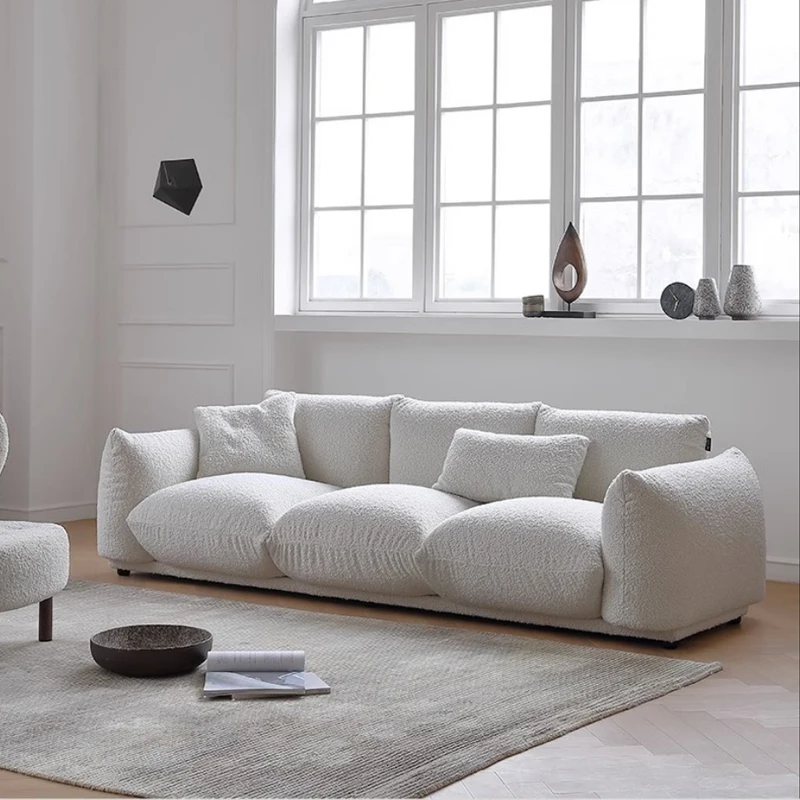 AIROW Bread Boucle 3 Seat Sofa, Living Room Sectional Couch