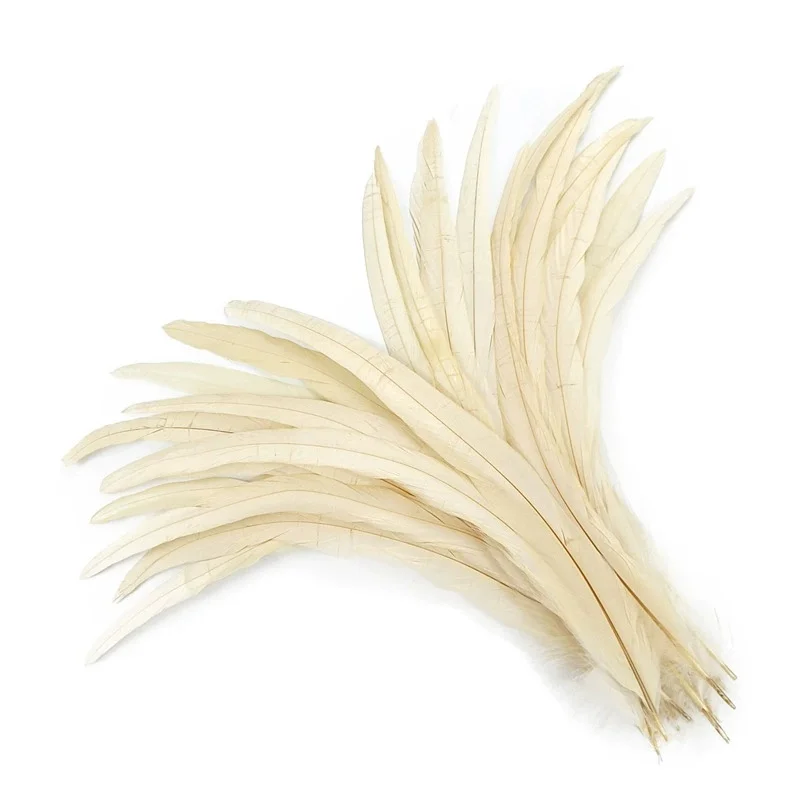 100Pcs/Lot 25-30cm Rooster Tail Feathers for Crafts Carnival Accessories Wedding Party Decoration Feather Headdress Long Plumes