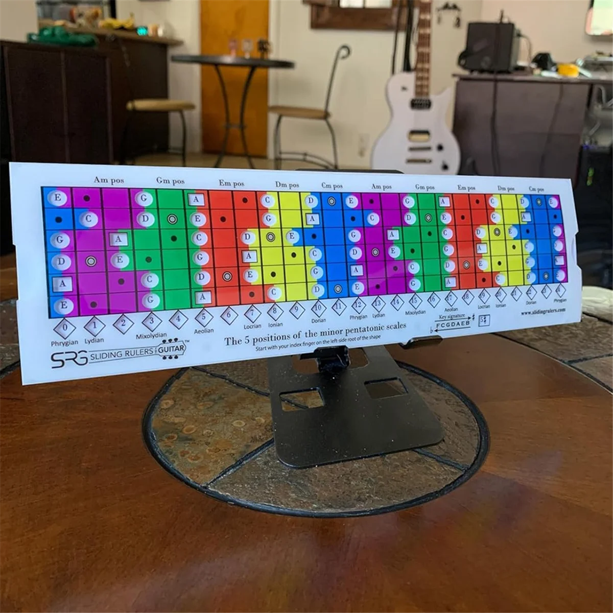 Guitar Sliding Ruler for the Practice Of Pentatonic, Diatonic and Mode Scales/Pentatonic Sliding Ruler