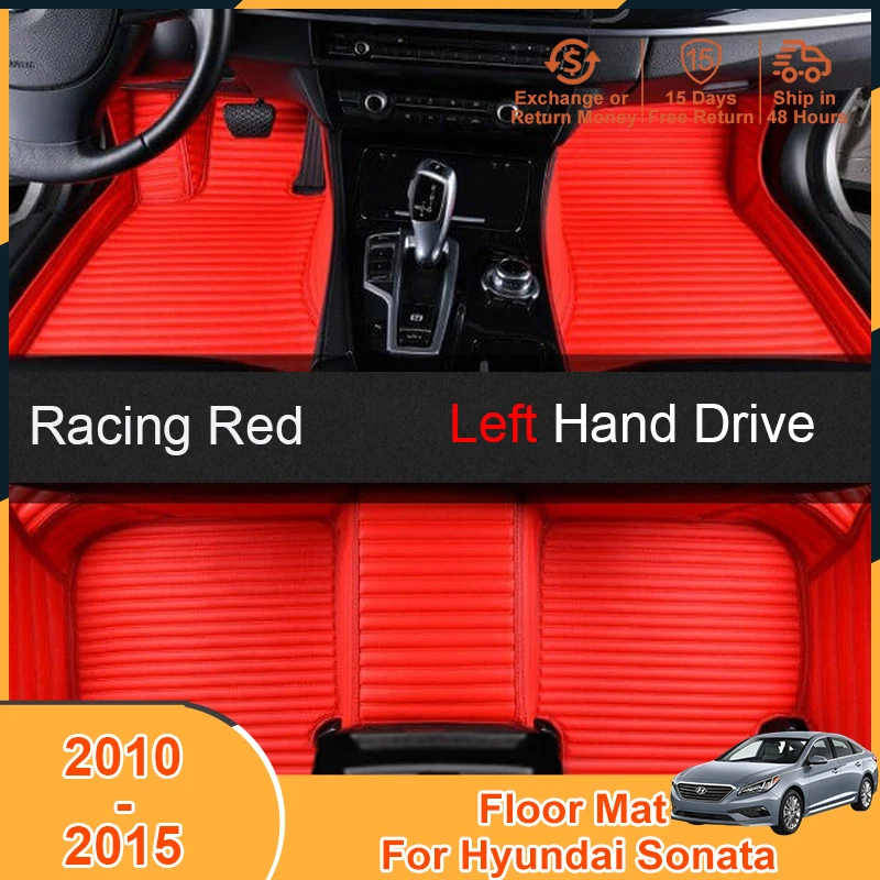 2010-2015 Floor Mats Foot Pad for Hyundai Sonata 2010 2011 2012 2013 2014 2015 Accessories Left Hand Cover Leather Carpets