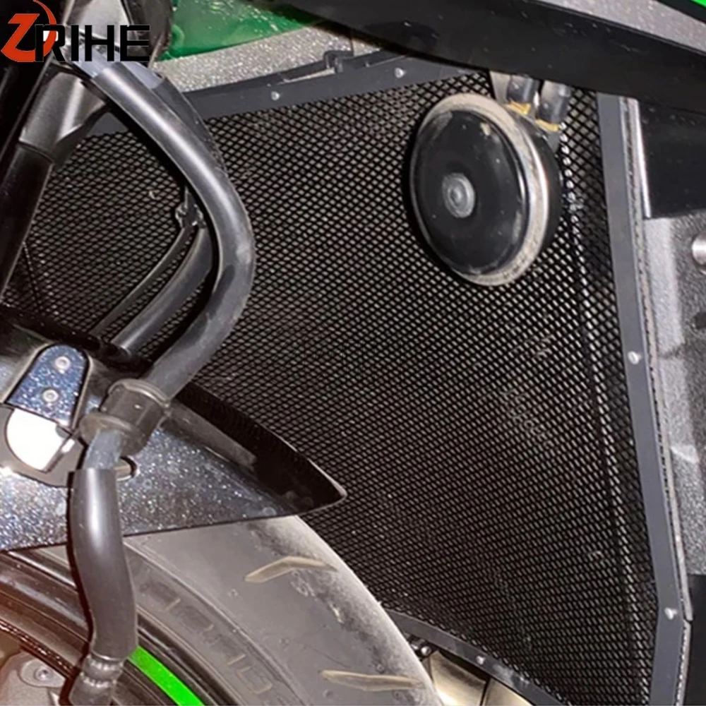 

2026 2025 2024 Motorcycle Aluminium For Kawasaki Z H2 Ninja H2 / H2R / H2SX Radiator Grille Cover Guard Protection Accessories
