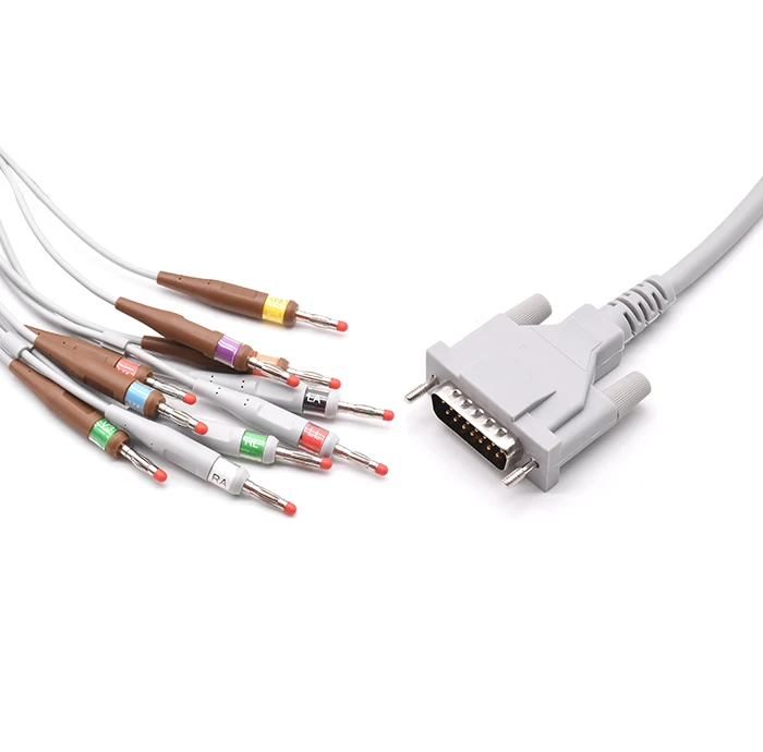 ECG300G compatibele 10-Lead 12-Lead Banana Type ECG Kabel