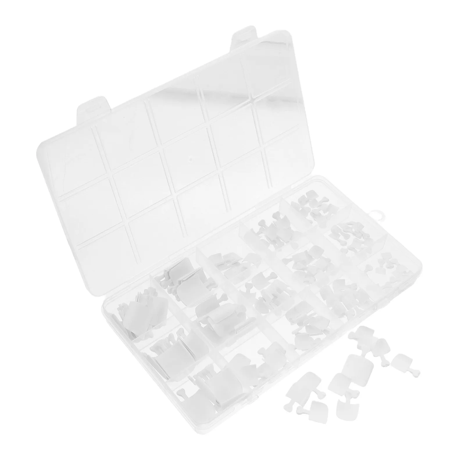 150Pcs Full Coverage Toe Nails Natural Fit Reusable Plastic False Toe Tips Short Style Comfortable for Daily Activities