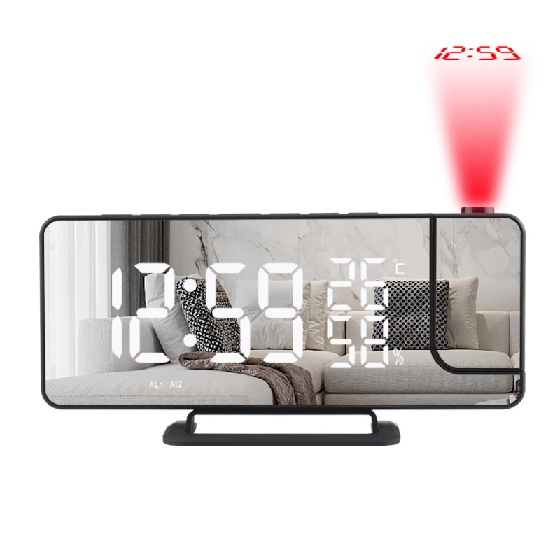 Multifunctional projection clock (Time + projection) TS-9210-M-HW-R