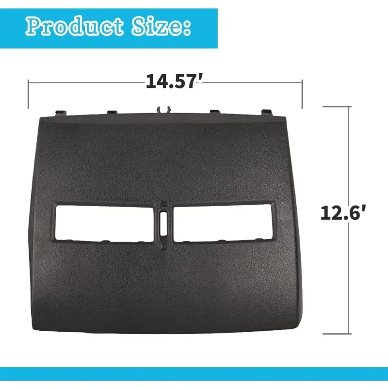 إطار فتحة تهوية مركزية أمامية علوية سوداء 68414-ED50C - متوافق مع محرك اليد اليسرى Nissan Versa 2007-2012