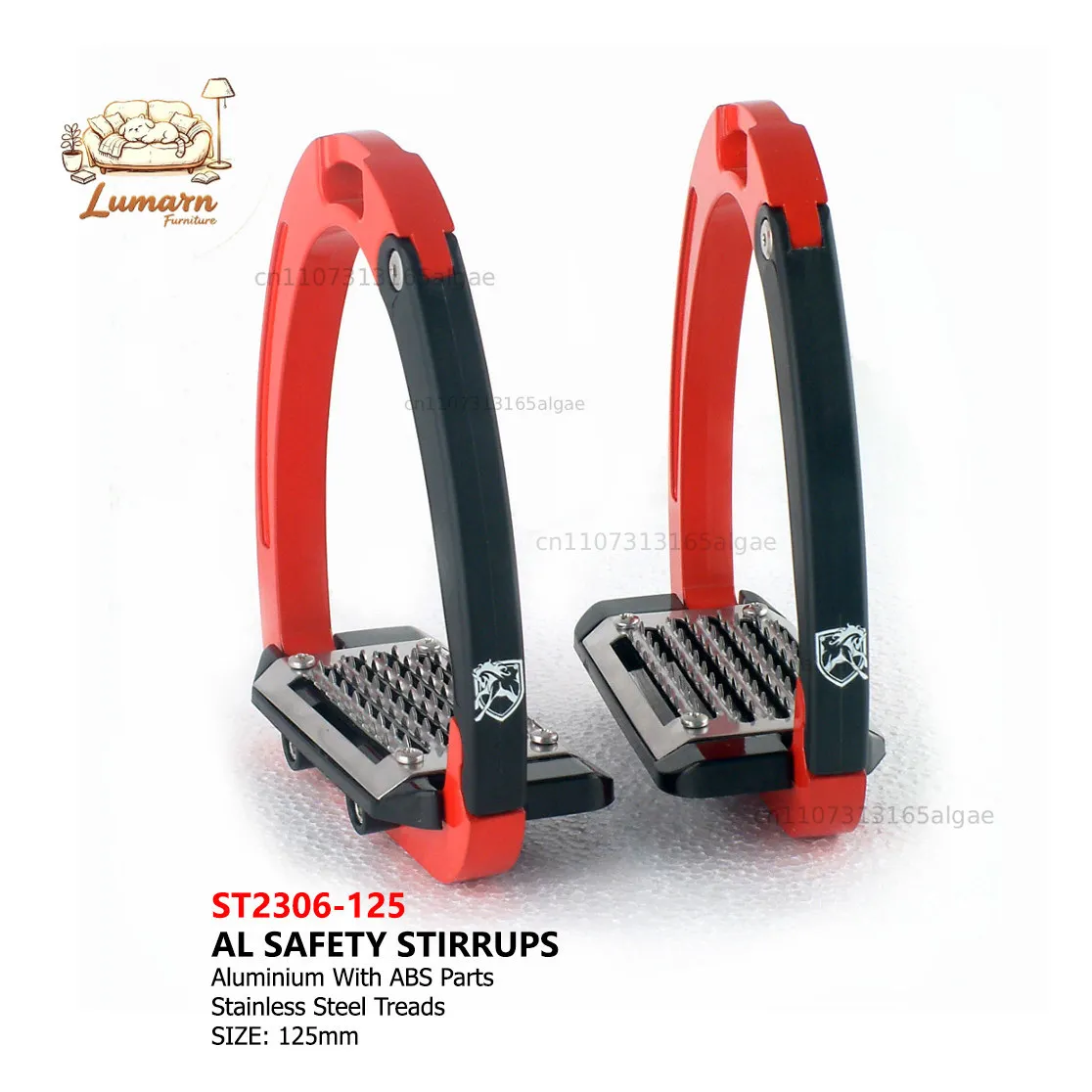 Harness supplies Full set of safety stirrups 125mm stirrups Saddle accessories Aluminum alloy material