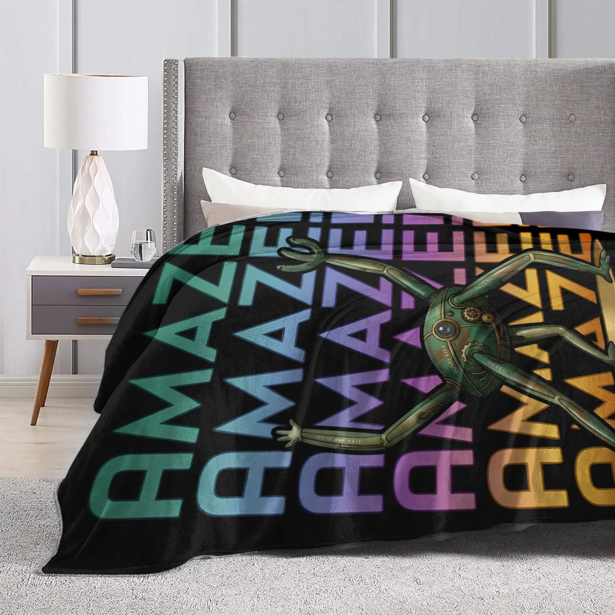 Amaze Amaze Amaze Rockys Project Hail Mary Knitted Blankets Flannel Throw Blanket Airplane Travel Decoration Soft Warm Bedspread
