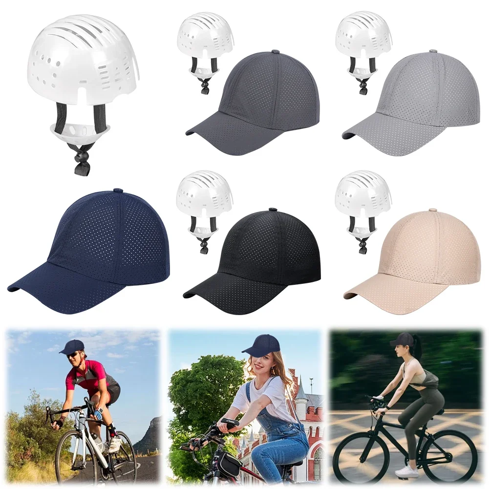 Bicycle Safety Helmet Baseball Hat Breathable Baseball Hat Style Bump Cap Anti-collision Cap Lining Safety Protective Helmet