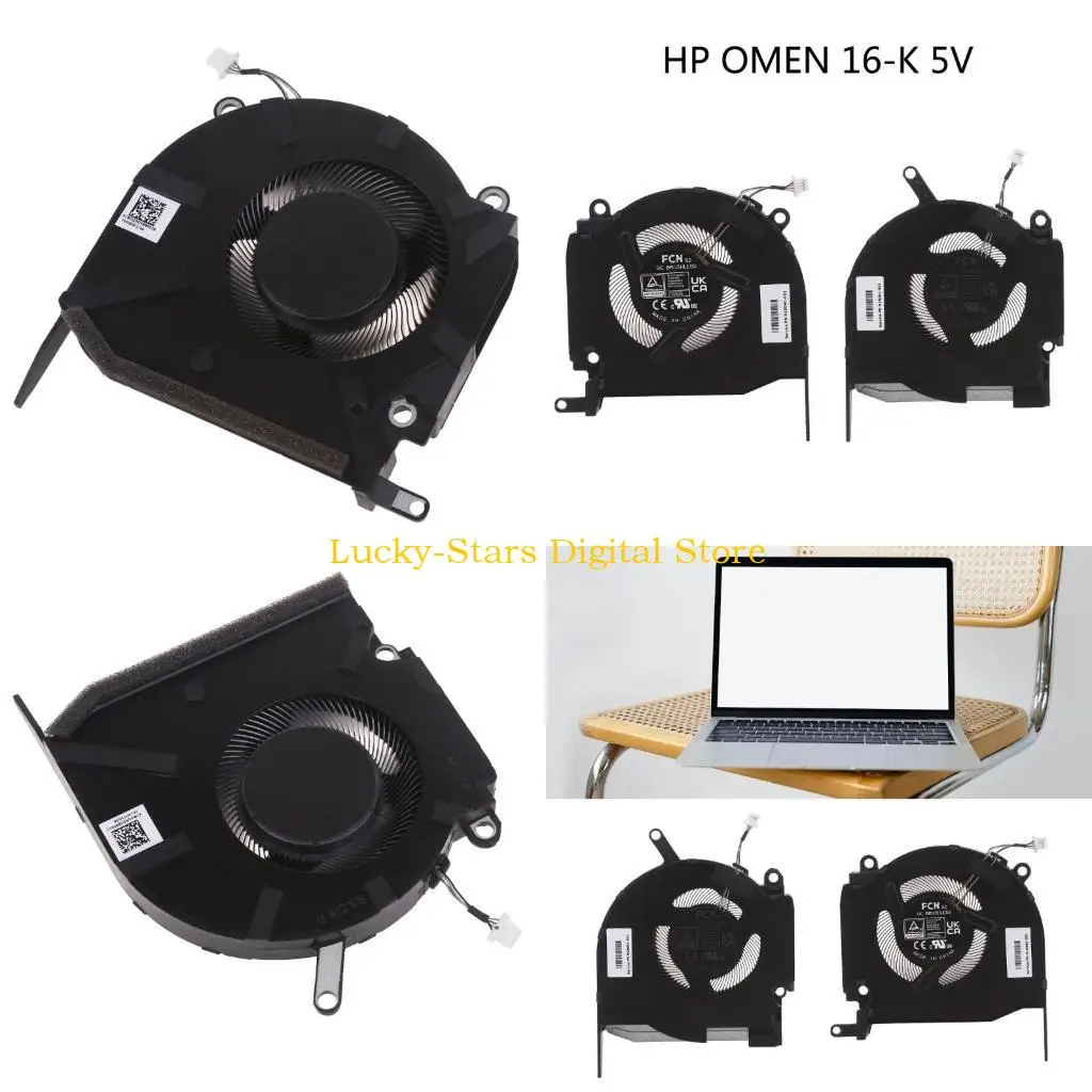 

T3EE Notebook GPU Fan 5V 0.5A Laptop Cooling for TPN-Q280 16-K 16-N Notebook Fan