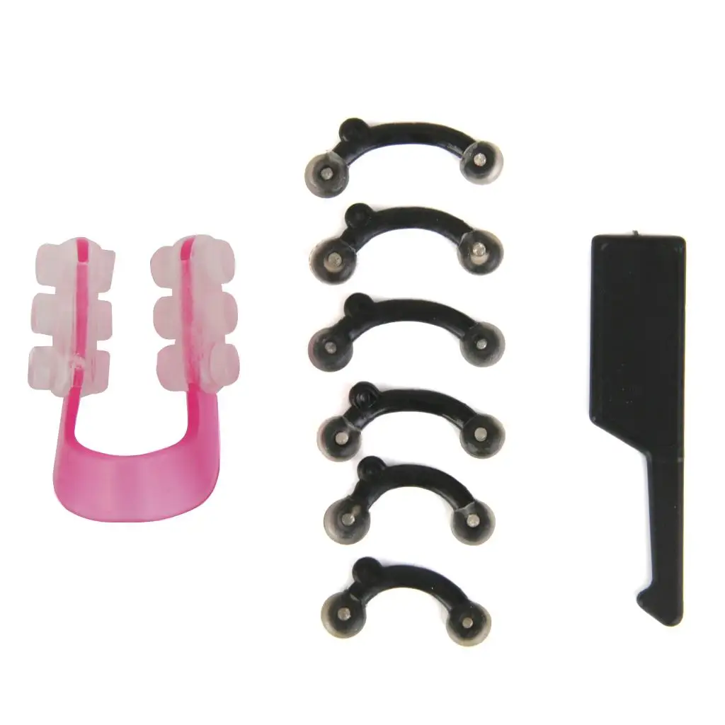 Nose Lift Up Shaping Clip Set Adjustable Nose Shaper Corrector Plastic Beauty Device with Hook for Facial Care
