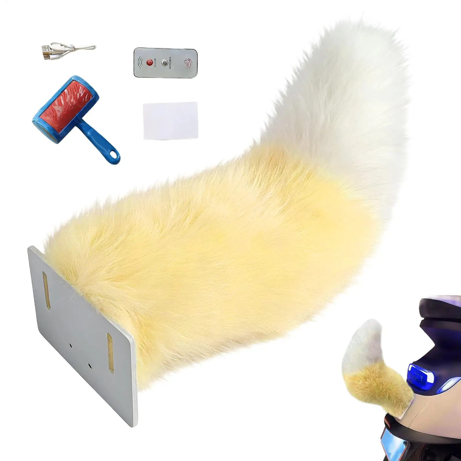 

Аксессуары для велосипедов и скутеров: Декоративный хвост животного для мотоцикла, регулируемый, с дистанционным управлением, для розыгрышей и модификаций