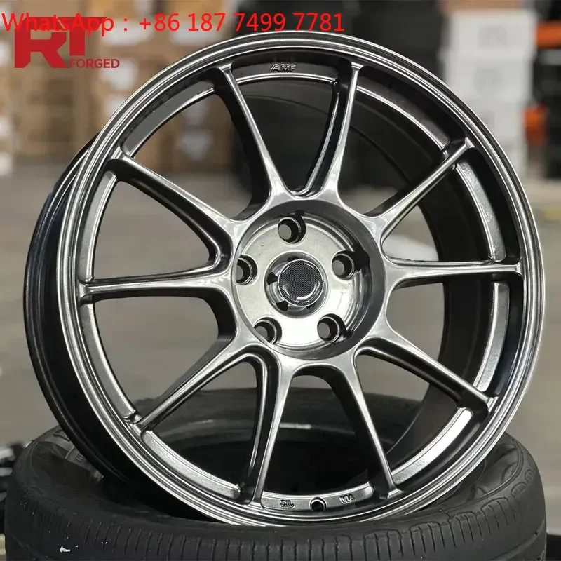 Custom 17 18 19 Inch 5x112 5x114.3 Forged Wheels Lightweight Split 10 Spoke Racing Rims for JDM Cars