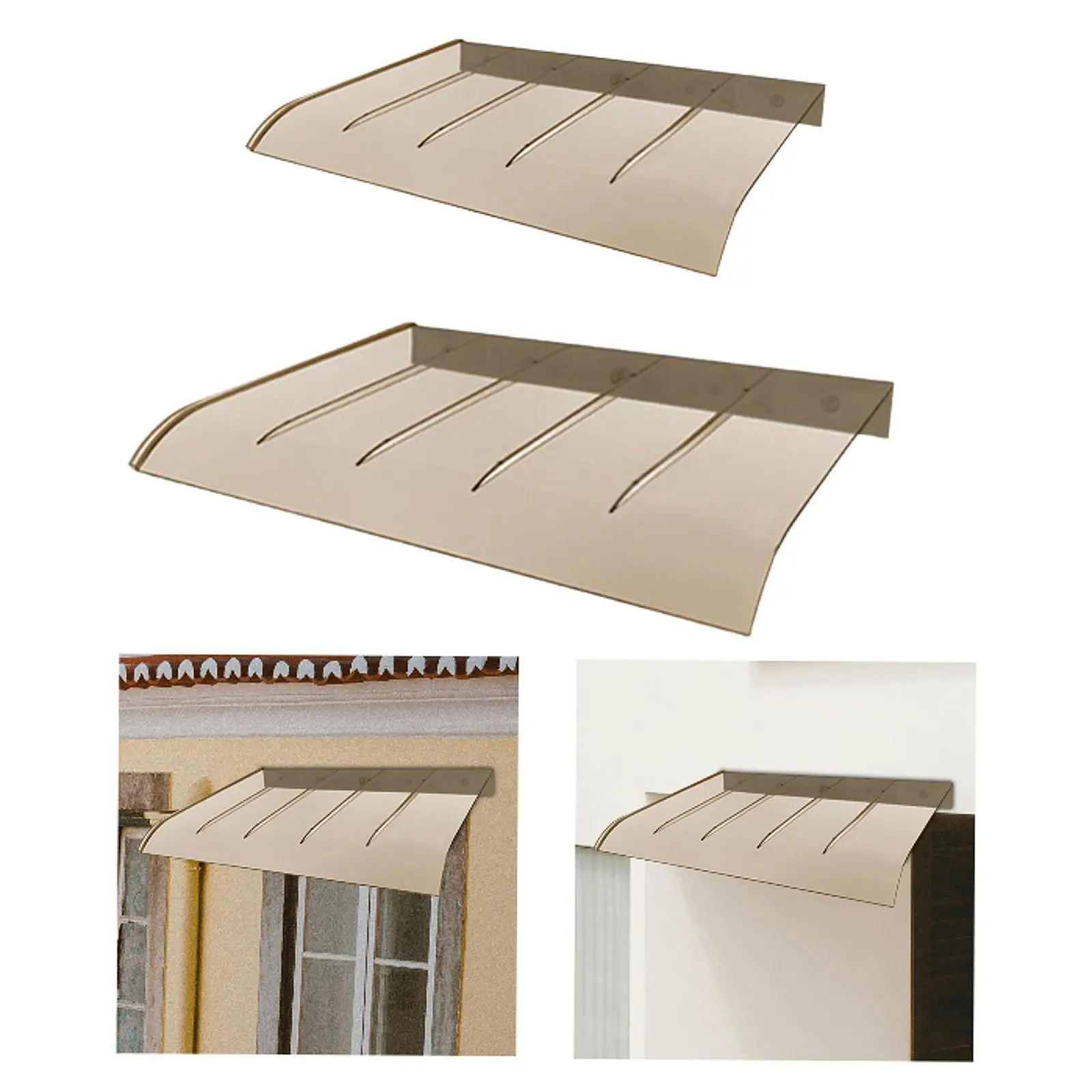 

Window Awning Door Canopy Sun Rain Snow Protection Premium Shetter Easy Installation Window Awnings Exterior for Patio Garage