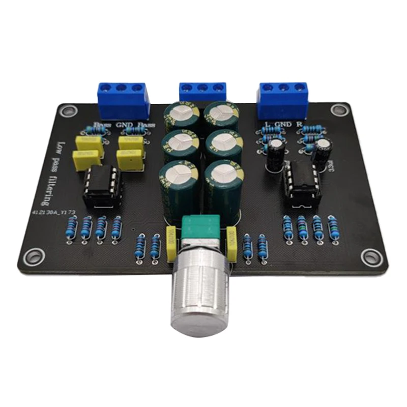 2 Way Subwoofer Frequency Divider Board Electronic Low-Pass Filter Crossover AC12V NE5532