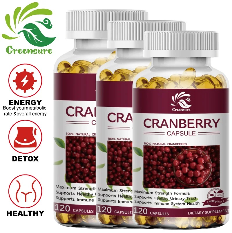 

Cranberry Capsule Supports Kidney Bladder Urinary Tract Health Prevent Urinary Tract Infections Clean the Urethra