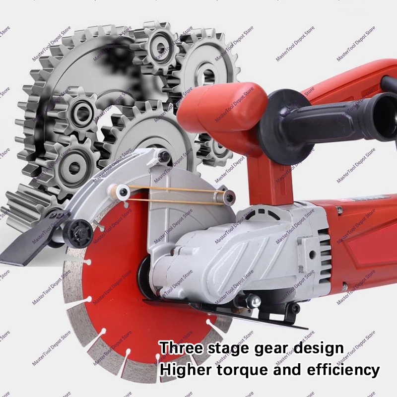 K1908 Slotting Machine Water And Electricity Installation Dust-Free Opening Line Concrete Wall Stone Cutting Machine