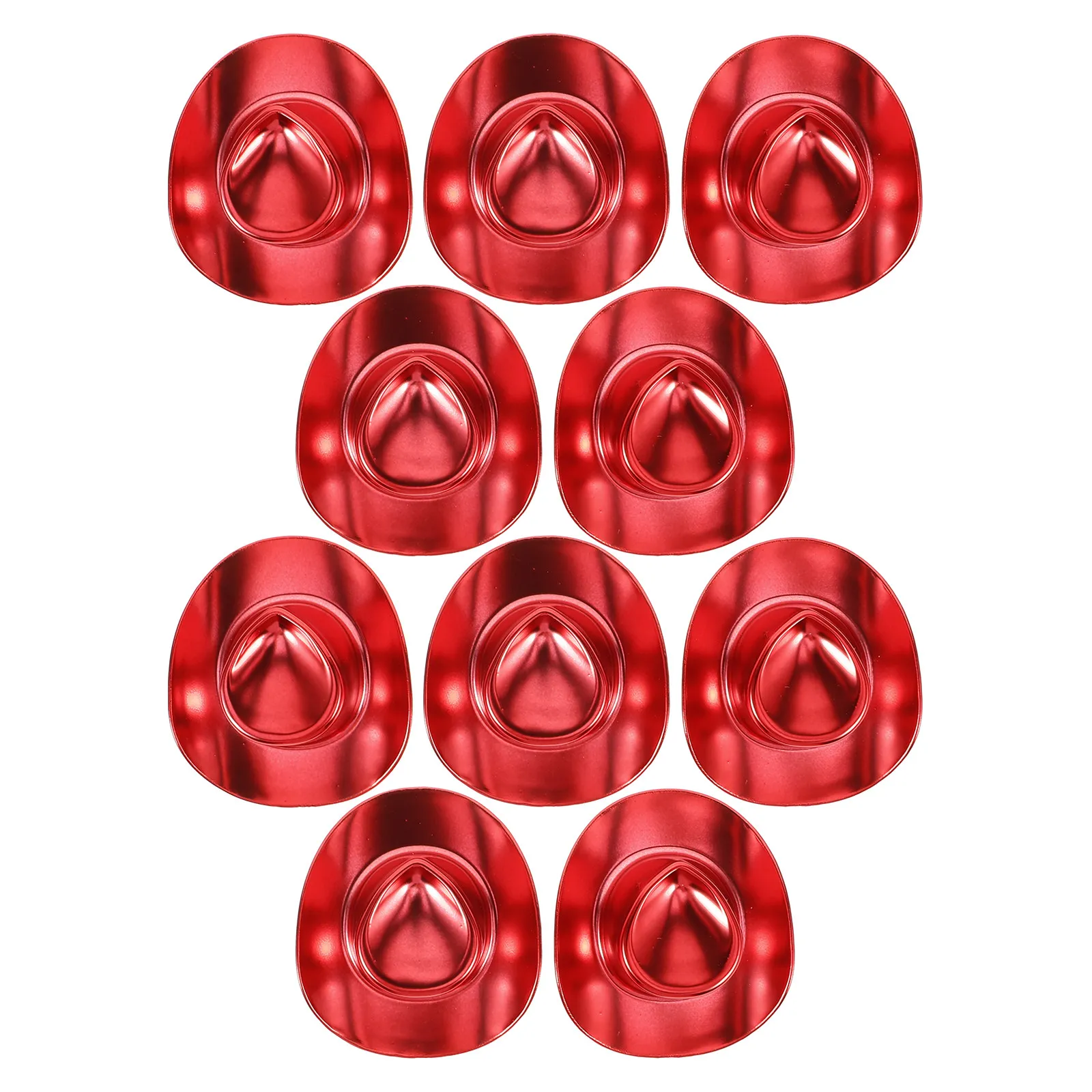 10 Piezas de Mini Sombreros de Vaquera de Plástico, Sombreros en Miniatura para Decoración, Sombreros Pequeños para Manualidades, Accesorios de Fotografía y DIY