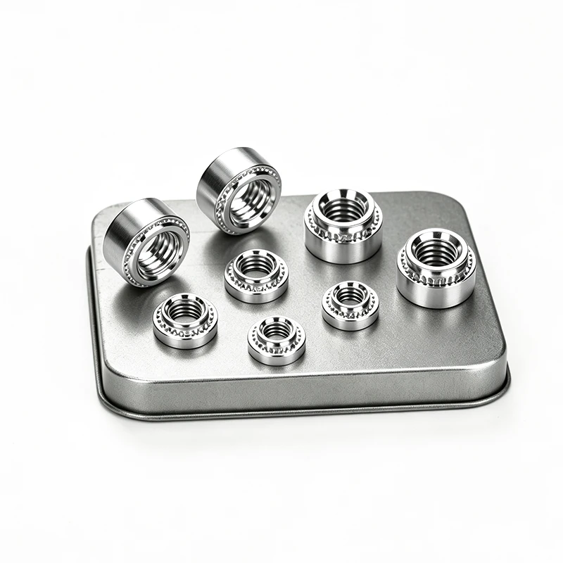 CLS Self‑Clinching Clinch Nut 304 Stainless Steel, Press Rivnut Nutsert M2 M2.5 M3 M4 M5 M6 Sheet Slab Embedded Thread Fastener