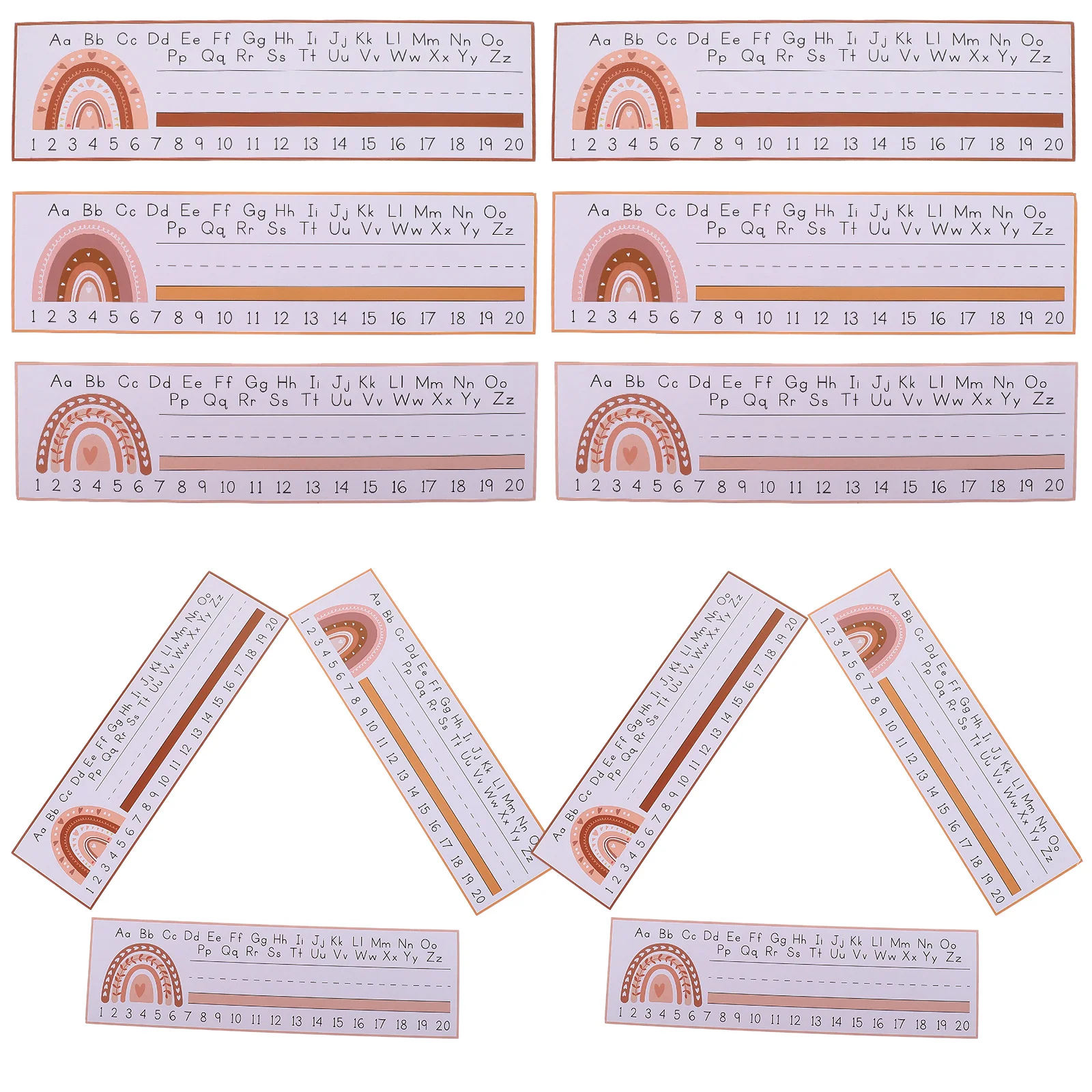 

60pcs 60 Sheets Name Tags for Classroom Desk Decorative Plates Smooth Material Easy to Use Desk Nameplates Storage Friendly