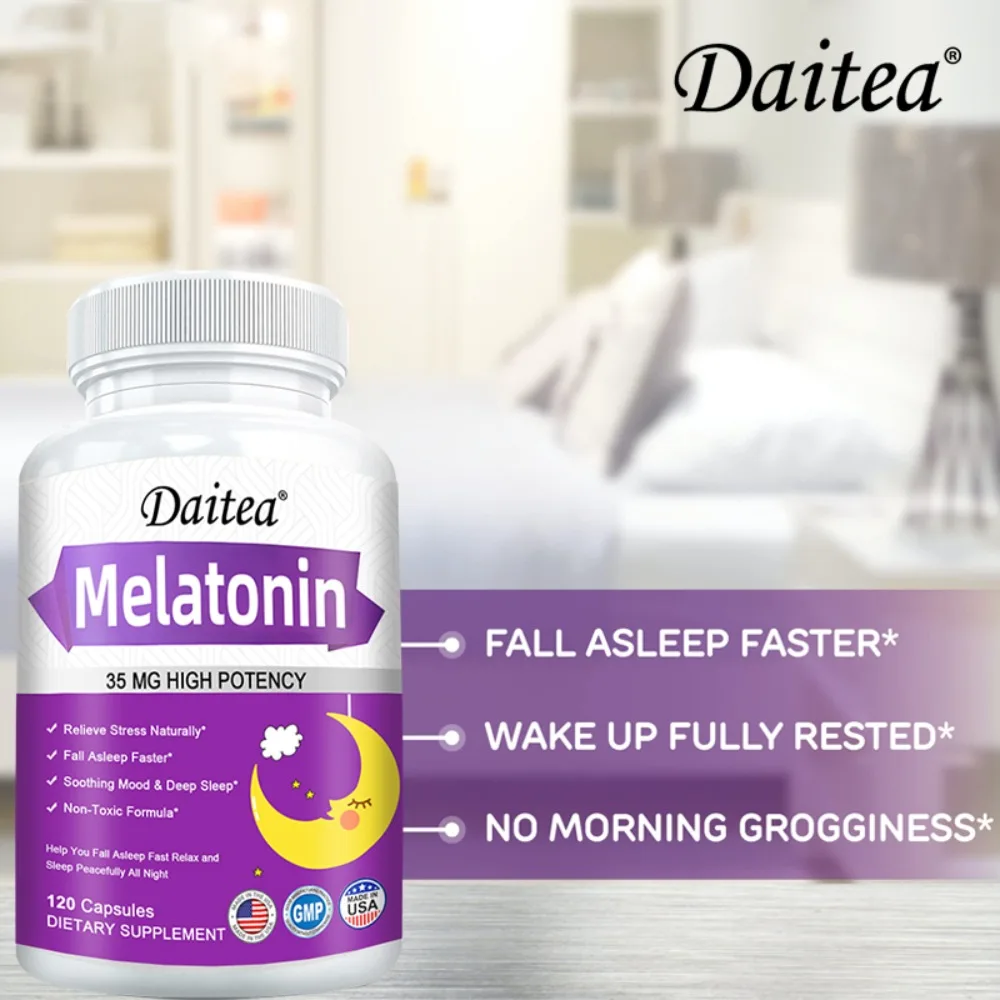 Melatonin - Restful Sleep Support, Relaxation, Nighttime Relaxation, Calm Mind, Mood Balance, Evening Calm, Deeper Sleep