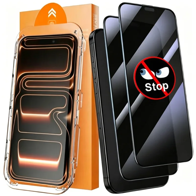 1-3er-Pack Einfach zu Installierende Gehärtete Glas-Sichtschutzfolien für iPhone 17/17 Air/17 Pro/17 ProMax Anti-Spy Auto-Ausrichtungs-Kit