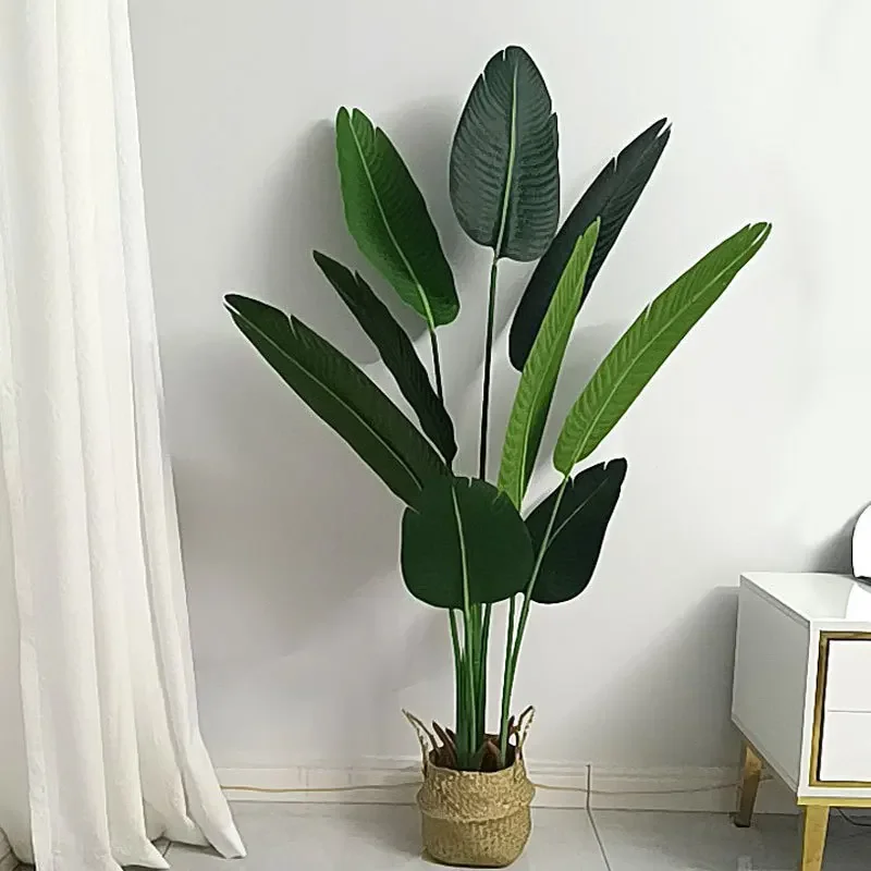 Artificial Banana Banana Plant for House and Office Garden, Fake Tropical Palm Tree, 8, 10, 13 Leave, 120 cm, 160 cm, 190cm