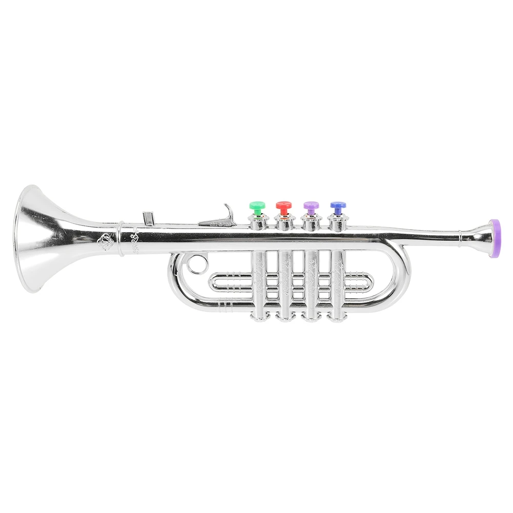 A99I-Children's Musical Instruments Children's Stage Performance Props Four-Tone Trumpet (Basic Trumpet Board)