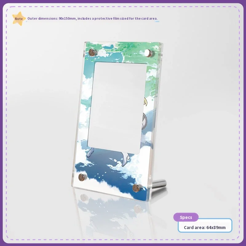 PTCG White Hat Lily Aya Acrylic Display Brick Set, with additional artwork, no cards included, card-only display stand