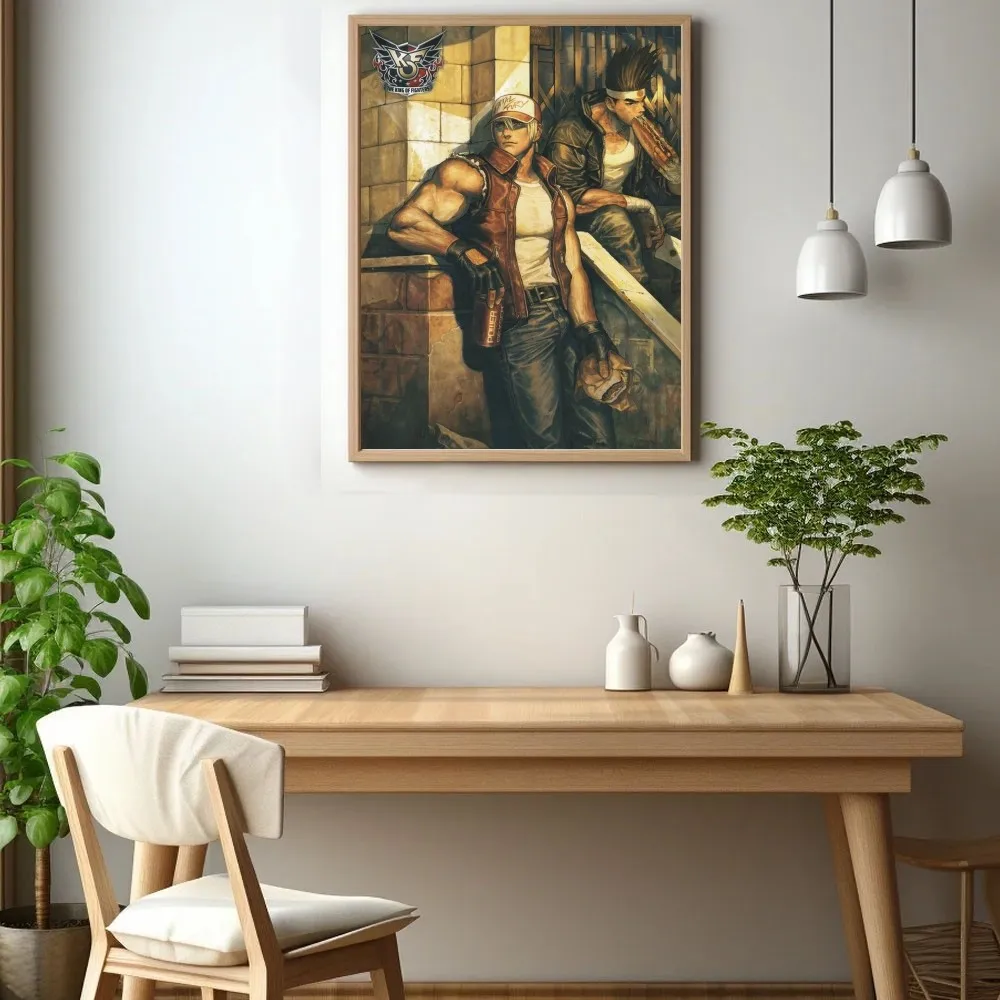 KOF The King of f-Fighters Poster Wall Art Print Poster Decorative Mural Modern Home Decor Birthday Gift Unframed Canvas Garage