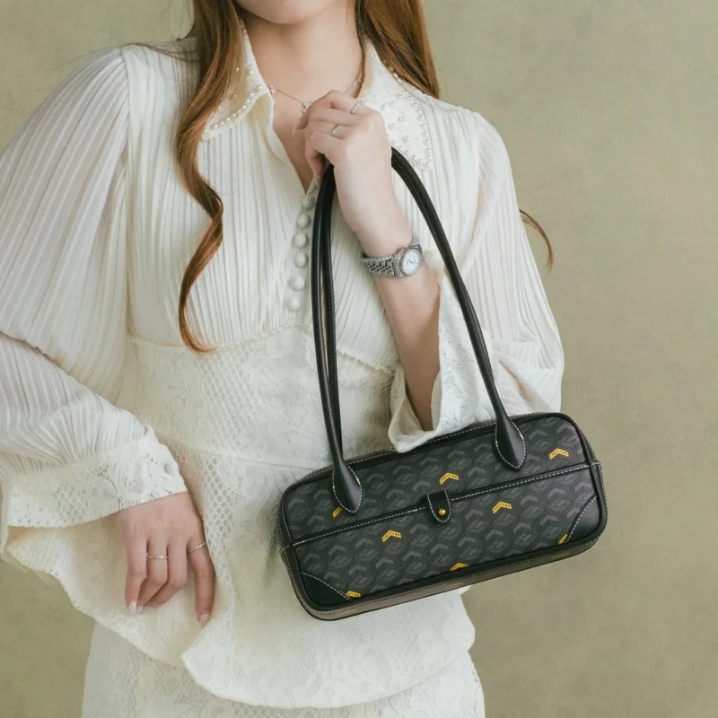 High Texture Printed Pillow Crossbody Underarm Bag Women 2026 New Fashion Daily Office Shoulder Handbag