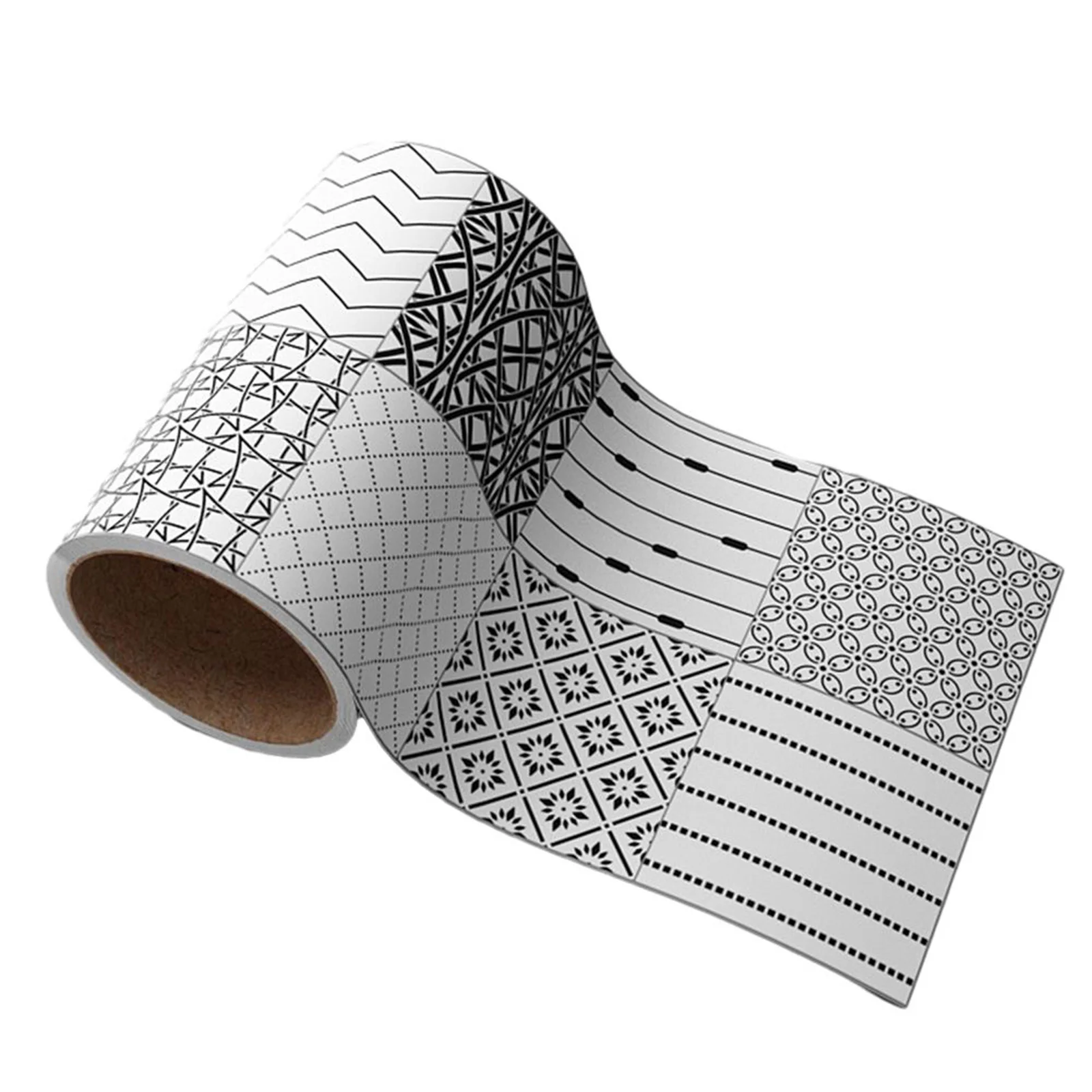 Self-Adhesive Waist Line Decorative Strip Waterproof Peel & Stick Wall Sticker Bathroom Floor Skirting Line Wall Papers