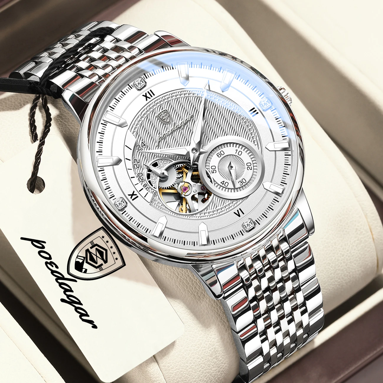 Rolex Watch Daytona - ساعة يد رجالية فاخرة من POEDAGAR،