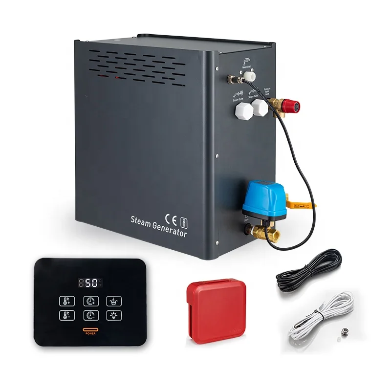 Fabricante de pasos 4.5KW-18KW WiFi App Control Máquina de baño de vapor compatible con el generador de vapor de servicio OEM ODM más profesional