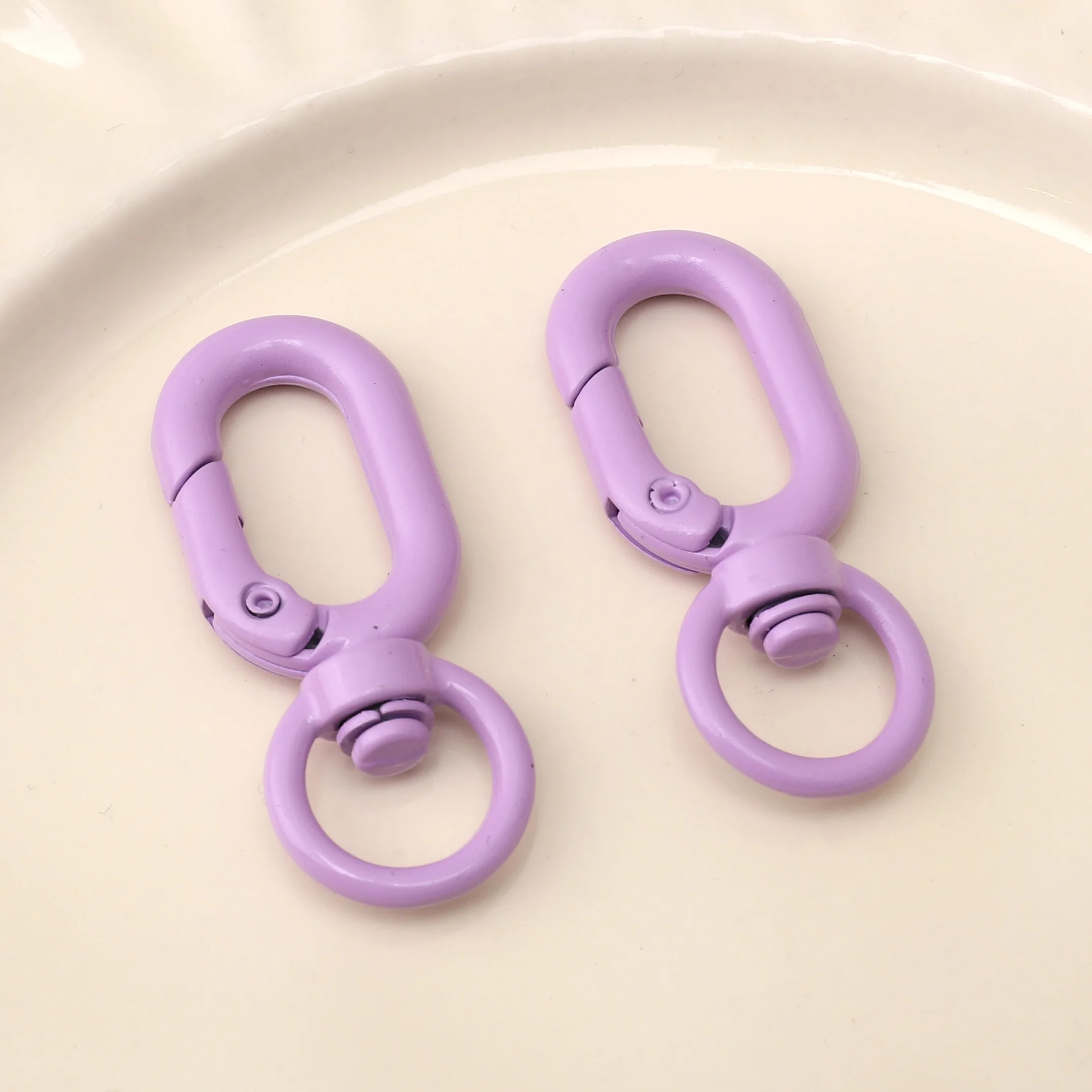 1-5pcs Alloy Painted Figure 8 Buckles 16x39mm Multicolor DIY Jewelry Making Supplies for Bags Keychains