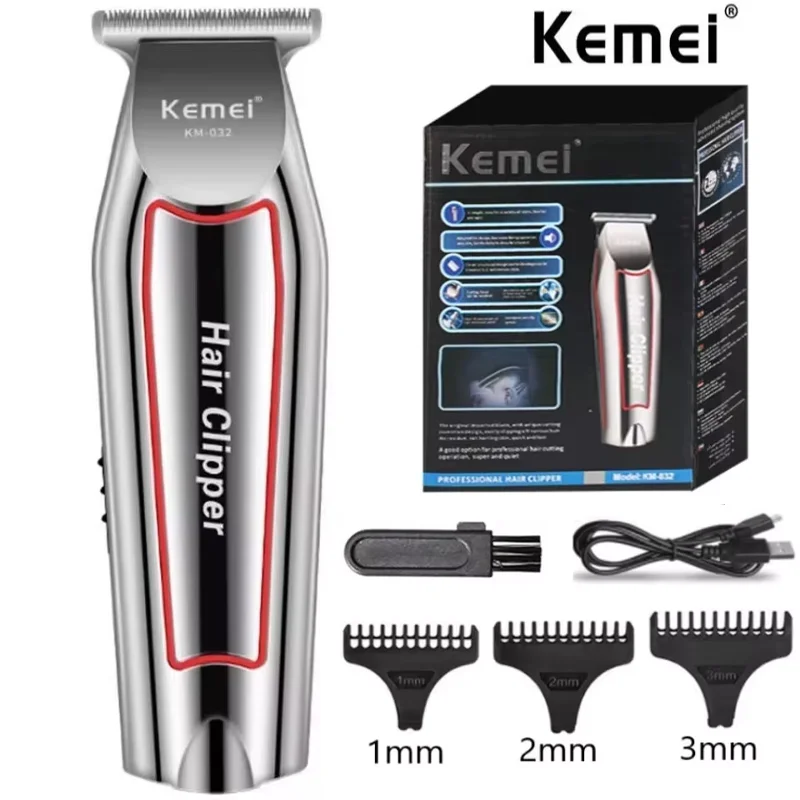 Kemei Hair Trimmer Electric Beard Trimmer For Men Hair Clipper Hair Cutter Machine Haircut Grooming Kit KM-032