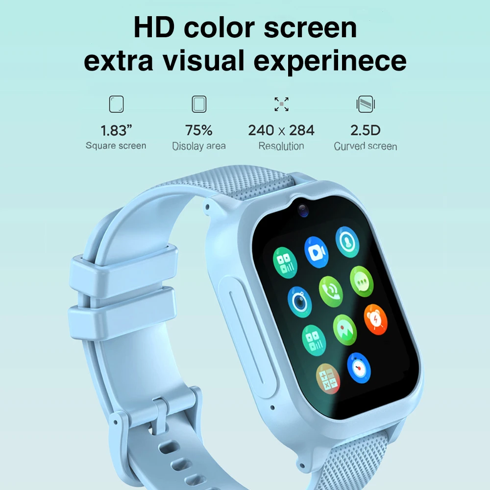 Kids 4G Video Call Chat Smart Watch Student 1.83