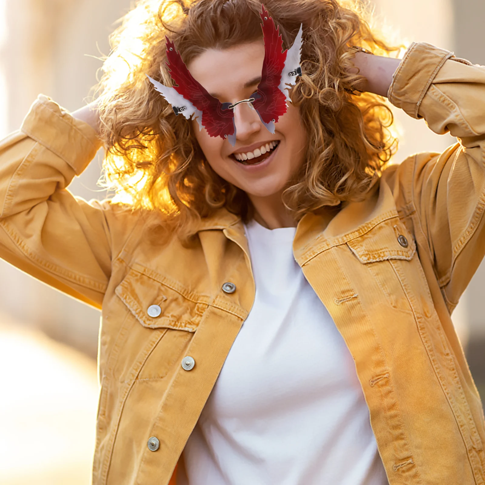 

Солнцезащитные очки Spread Wing, легкие прочные новые вечерние очки для карнавала, маскарада, реквизит для фотосессии, креативные солнцезащитные очки, декор