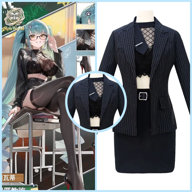 Anime Cosplay Photoshoot - เทพีแห่งชัยชนะ ชุดคอสเพลย์ตาข่ายเซ็กซี่ ชุดเต็มสำหรับงานคอมมิคคอน ถ่ายภาพ และปาร์ตี้ฮาโลวีน