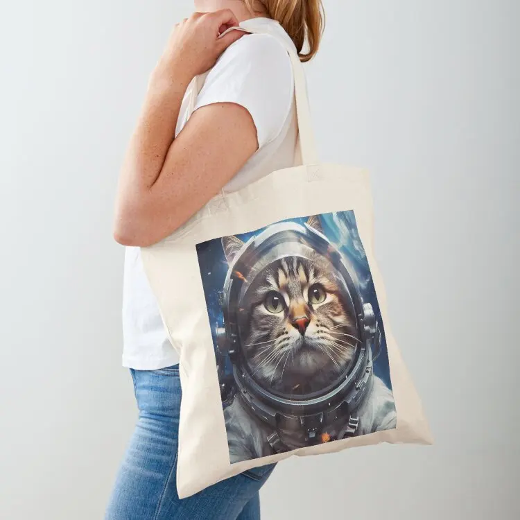 

Space Purrson Tote Bag Gift bag bags for women Women's beach bags woman shopping bag