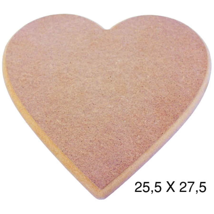 PA218 Hearted Board, Unpainted Raw Wood Mdf Board