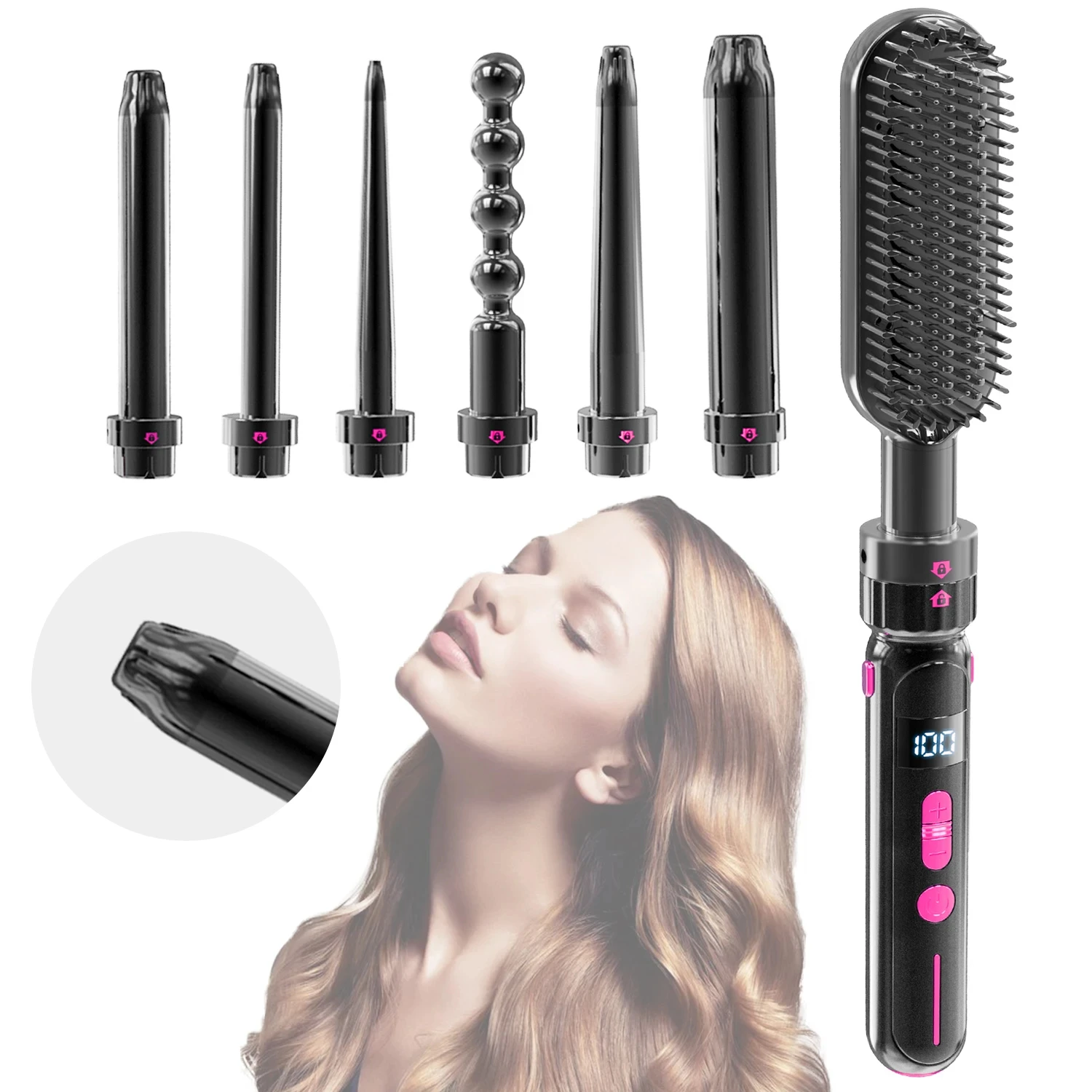 2 in 1 Professional Hair Curling Iron Hair Straightener And Curler Twist Straightening Curling Iron  Wave Waver Styling Tools