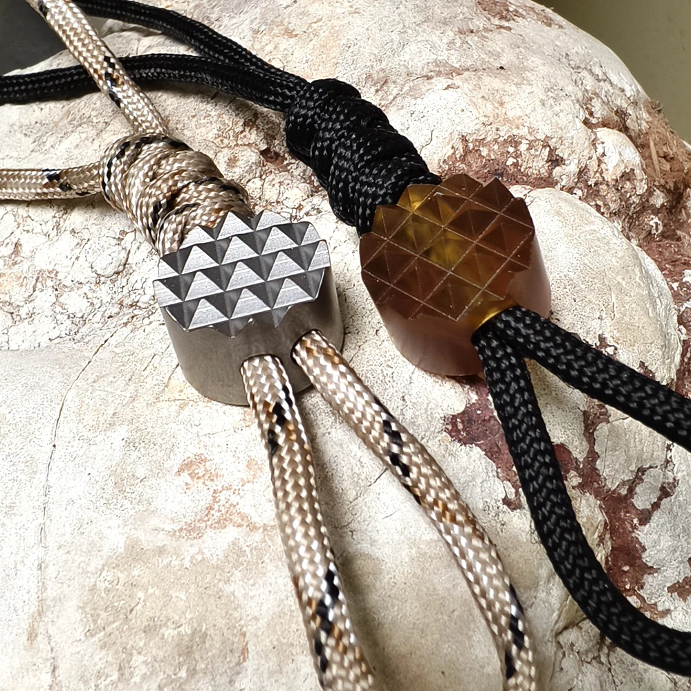 Imagem -05 - Edc Titanium Alloy Beads Pingente Paracord Decorações ao ar Livre Pulseira Camping Gear Ferramentas Edc