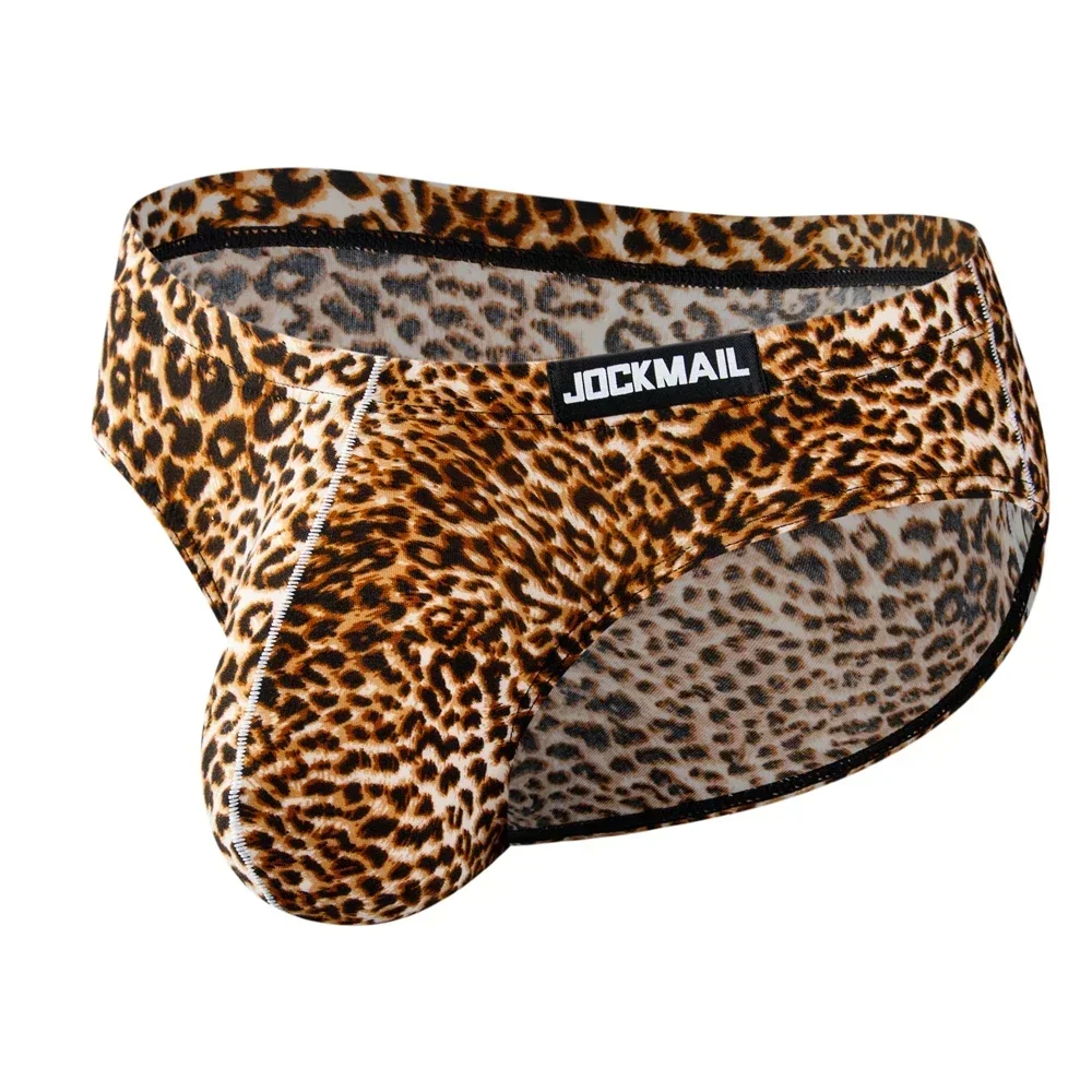 4PCS/lot Leopard  Sexy Briefs Men Bikini Underwear Slip Hombre Calzoncillos Hombre Kinckers Men Briefs Pouch Cuecas Underpants