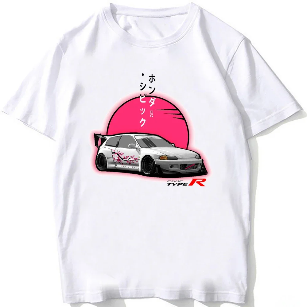 

Hip Hop Japan Style Men Short Sleeve JDM Mugen Power T-Shirt Honds Civic Type R EG EK Car Classic T shirts Boy Casual White Tees