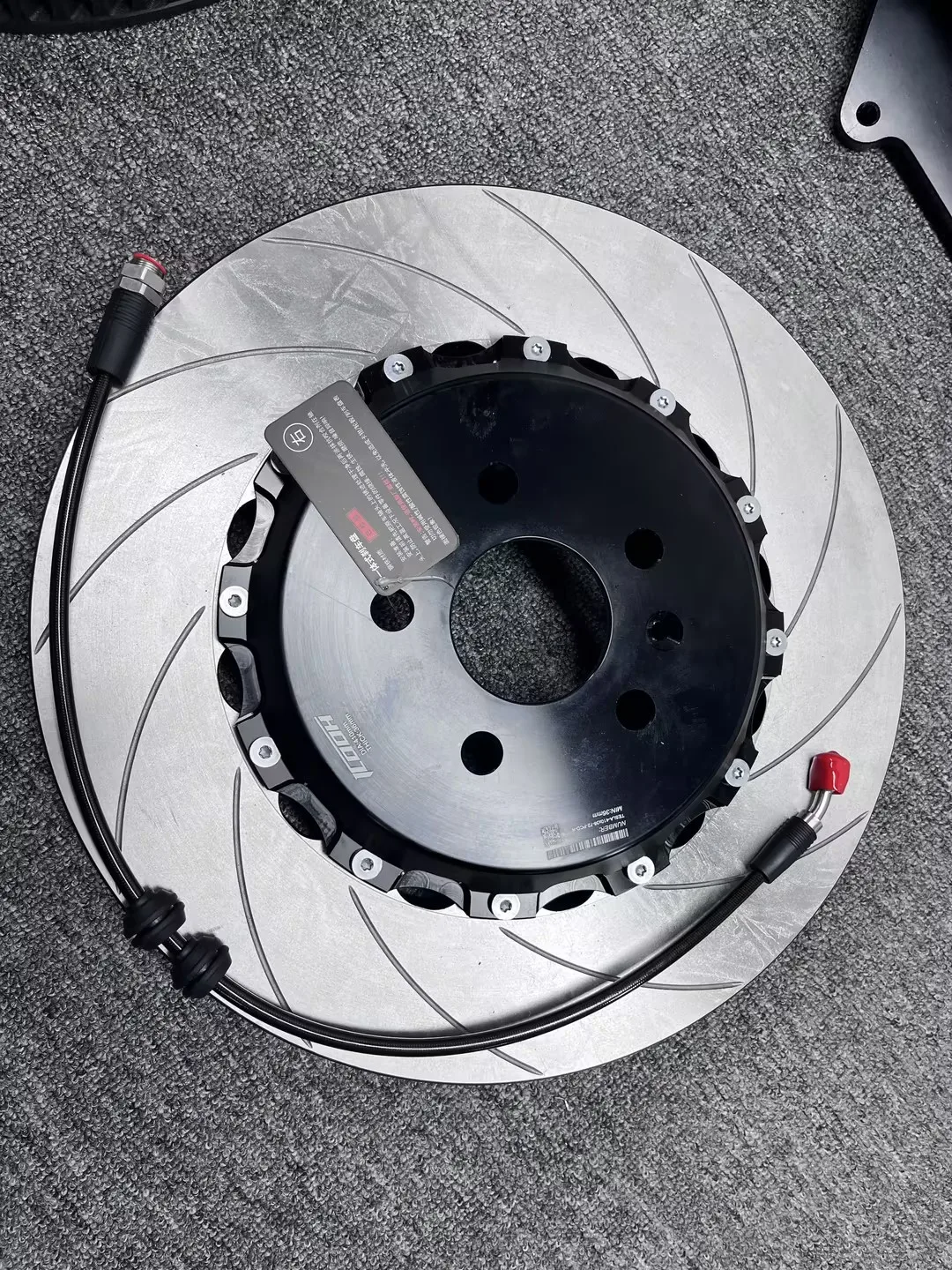 ICOOH High Performance Brake Slotted Disc Auto Brake System with 380*34mm with adaptor for e92 m3