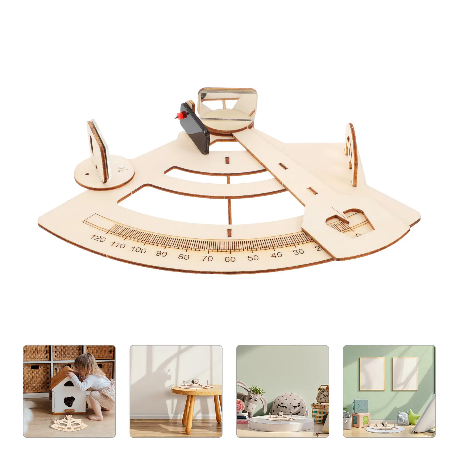 DIY Sextant Science Project Kit Handmade Educational Tool for Learning Astronomy Geography Navigation
