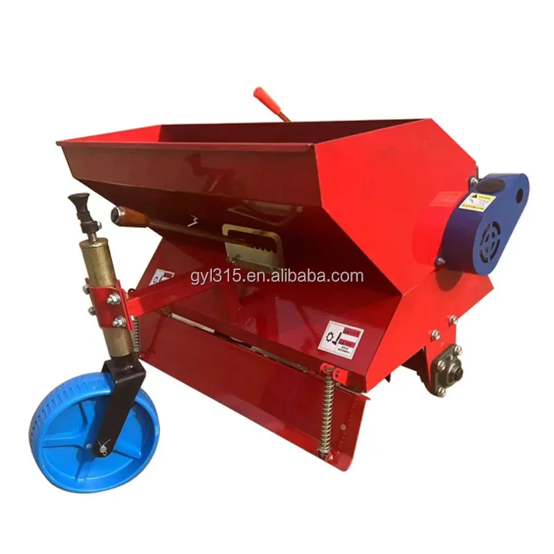 

Rotary tillage and fertilizer applicator with walking tractor