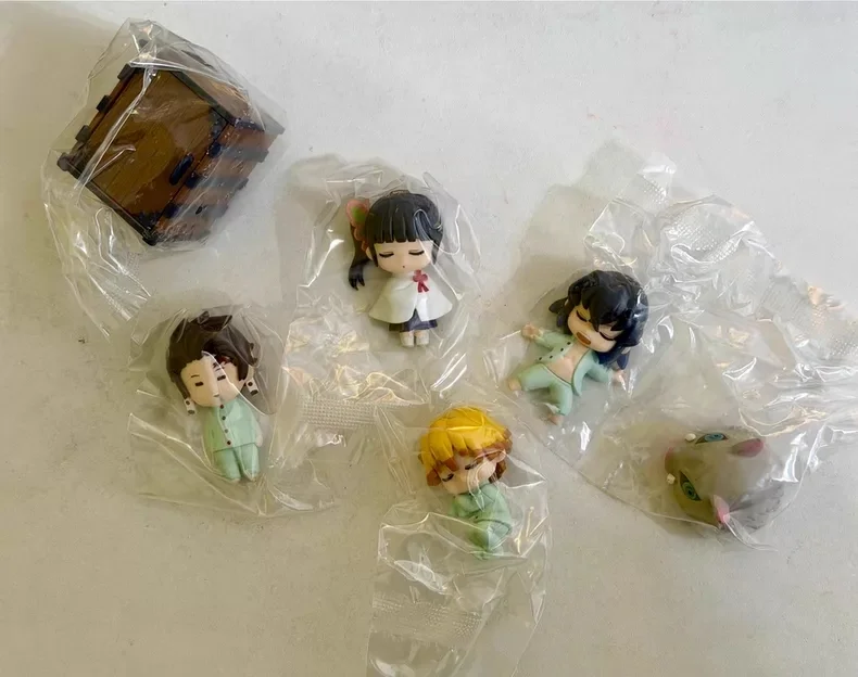 

In Stock Genuine Bandai Demon Slayer Sleeping Position Tanjiro Kamado Collectible Anime Action Figure Model Desktop Decor Gifts
