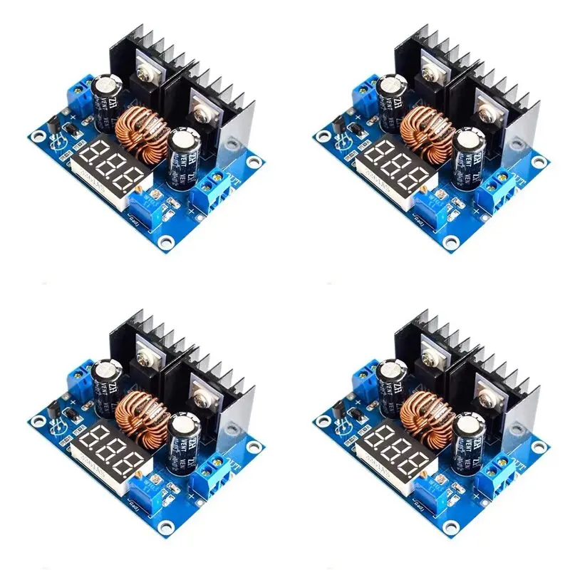 

A20F-4X LED Voltmeter PWM Adjustable 4-38V To 1.25-36V Step-Down Board Module XL4016 8A 250W DC-DC Power Drop Module